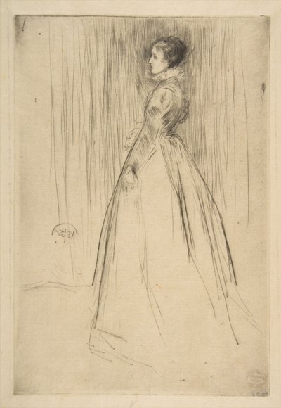 Das Samtkleid (Mrs. Leyland) von James McNeill Whistler