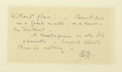 Whistler-Inschrift und Schmetterling, ehemals auf der Matte von Rembrandts Clement de Jonghe von James McNeill Whistler