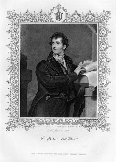 Sir Francis Burdett, englischer Reformpolitiker, 19. Jahrhundert von James Morrison