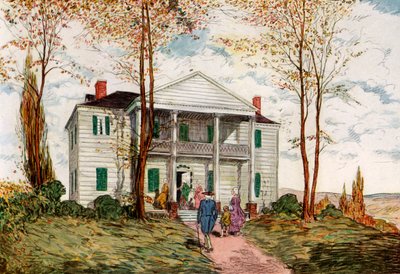 Morris-Jumel Mansion, Washington Heights, 18. Jahrhundert, 1921 von James Preston