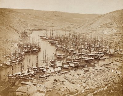 Hafen von Balaklava, Blick nach Norden, 1856 von James Robertson