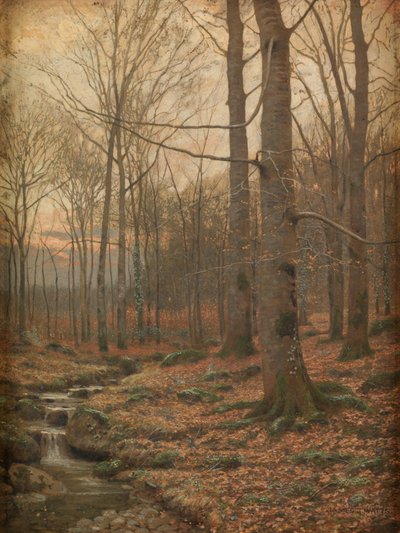 Winter im Wald, Betws-y-Coed von James Thomas Watts