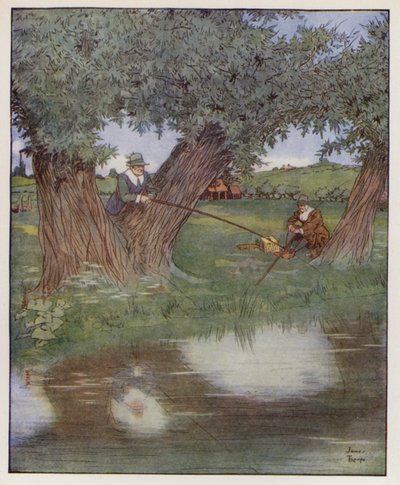 Illustration für Der vollkommene Angler von Izaak Walton von James Thorpe