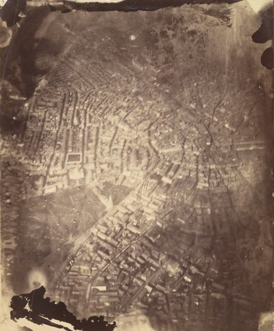 Boston aus einem Heißluftballon, 1860er Jahre von James Wallace Black