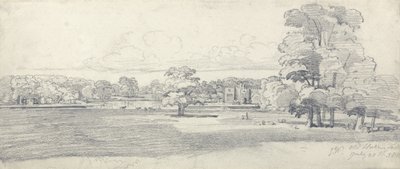 Die alte Halle, Tabley, umgeben von Parkland, 20. Juli 1814 von James Ward
