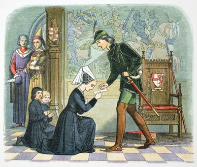 Eduard IV. von England und Lady Elizabeth Grey, 1464 von James William Edmund Doyle