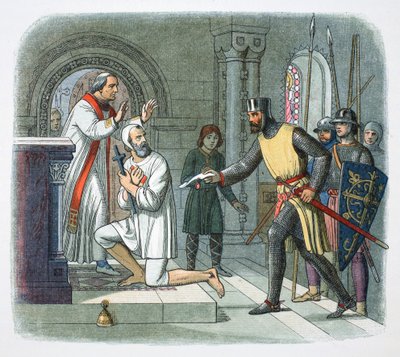 Hubert de Burgh aus dem Heiligtum in Boisars, Frankreich, 1232 1864 geholt von James William Edmund Doyle