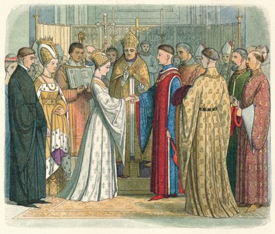Hochzeit von Heinrich V. und Katharina von Frankreich, 1420, 1864 von James William Edmund Doyle