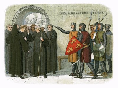 Die Mönche von Christchurch vertrieben von James William Edmund Doyle