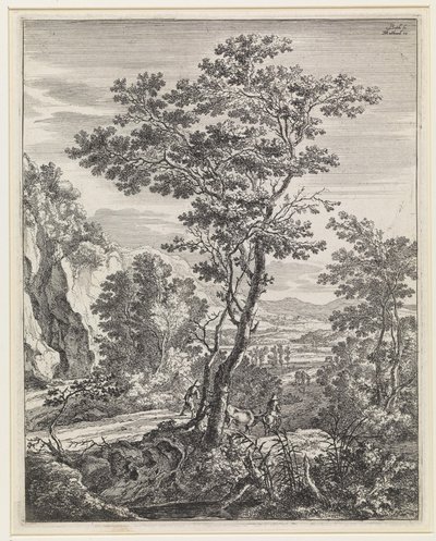 Landschaft mit einem großen Baum von Jan Both