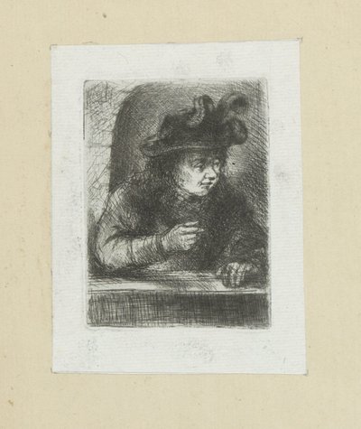 Mann bei einer Balustrade von Jan Chalon