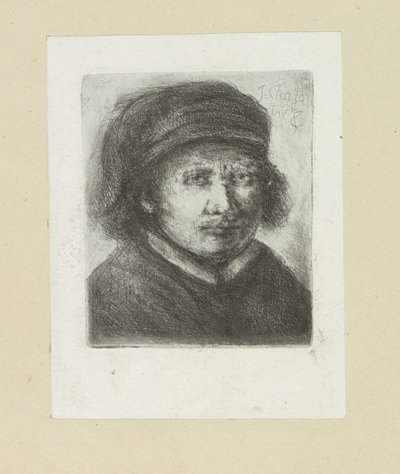 Erwachsener Mann, nach rechts von Jan Chalon