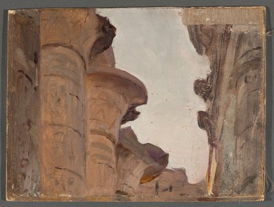 Tempelkapitel. Aus der Reise nach Ägypten von Jan Ciągliński