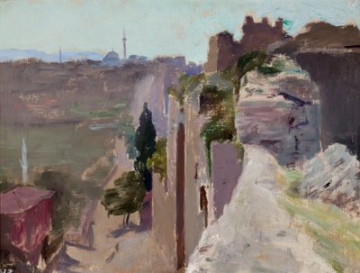 Mauer Justyniana. Aus der Reise nach Konstantinopel von Jan Ciągliński