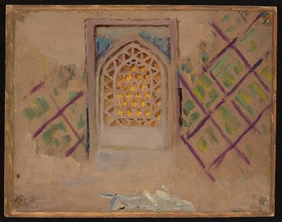 Samarkanda, Fenster. Aus der Reise nach Turkestan von Jan Ciągliński