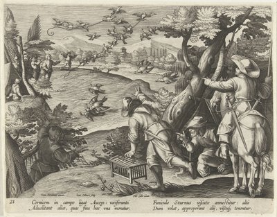 Jagd auf Krähen und Stare von Jan Collaert (II)