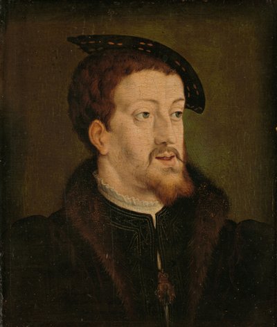 Porträt von Karl V., um 1530 von Jan Cornelisz (after) Vermeyen