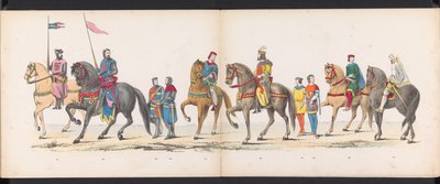 Maskerade der Leidener Studenten, 1865 (Tafel 12) von Jan Daniël Cornelis Carel Willem baron de Constant Rebecque