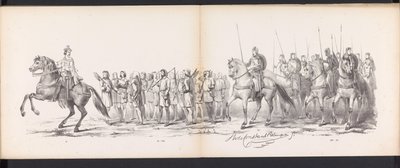 Maskerade der Leidener Studenten, 1865 (Platte 15) von Jan Daniël Cornelis Carel Willem baron de Constant Rebecque