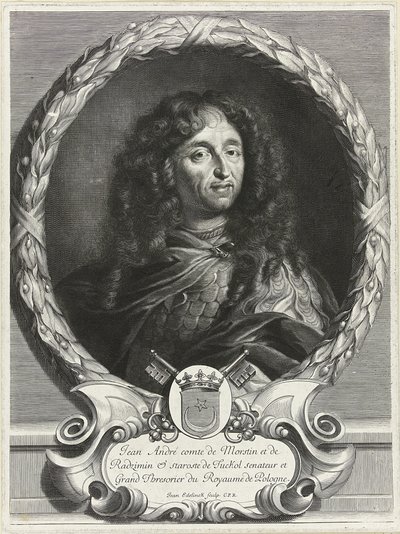 Porträt des Dichters Jan Andrzej Morsztyn 1621-1693, 1670er Jahre von Jan Edelinck
