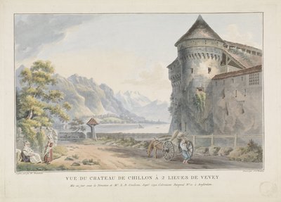 Ansicht des Schlosses Chillon von Jan Gerard Waldorp