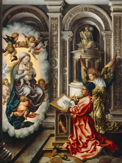 Hl. Lukas malt die Madonna von Jan Gossaert