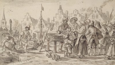 Fischmarkt, 1624 von Jan Josephsz van Goyen