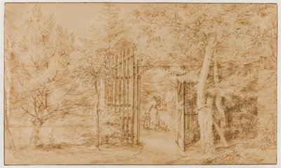 Der Eingang zu einem Garten von Jan Lievens