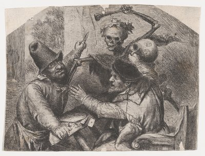 Der Tod und die Kartenspieler von Jan Lievens