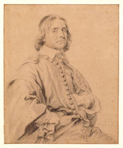 Porträt, angeblich von Johannes Wtenbogaert von Jan Lievens
