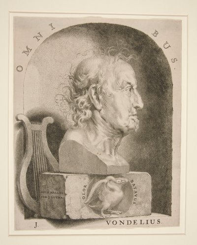 Porträt von Joost van den Vondel (1587-1679) von Jan Lutma The Younger