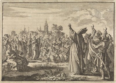 Polnischer Reichstag, in dem August II. der Starke und Franz Ludwig von Bourbon-Conti zum König ausgerufen werden, 1697 von Jan Luyken