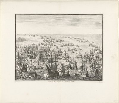 Das Sinken der Spanischen Armada im Jahr 1588, ca. 1680 von Jan Luyken
