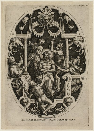 Krönung mit Dornen, aus Passion Christi von Jan Sadeler I