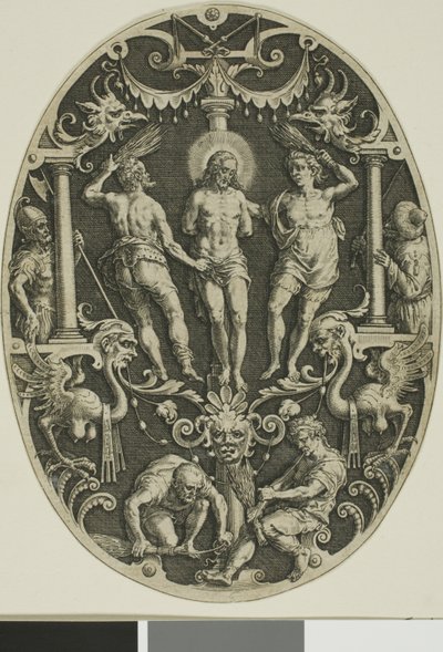 Geißelung, aus der Passion Christi von Jan Sadeler I
