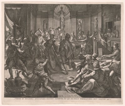 Der Karneval (oder der verlorene Sohn) von Jan Sadeler I
