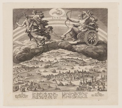 Der Mond, aus Die Sieben Planeten von Jan Sadeler I