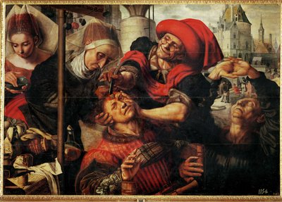 Der Chirurg; die Entfernung des Narrensteins von Jan Sanders van Hemessen