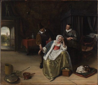 Die verliebte Jungfrau von Jan Steen