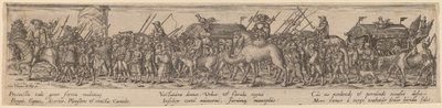 Armee-Zug und Tod von Jan Theodor de Bry after Erhard Schön