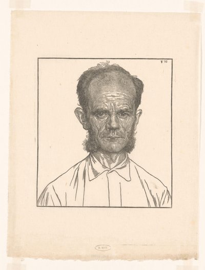 Porträt von Louw dem Gärtner von Jan Veth