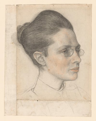 Porträt von Frau K.C. Boxman-Winkler von Jan Veth