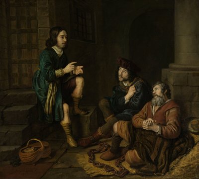 Joseph deutet die Träume des Bäckers und des Butlers von Jan Victors
