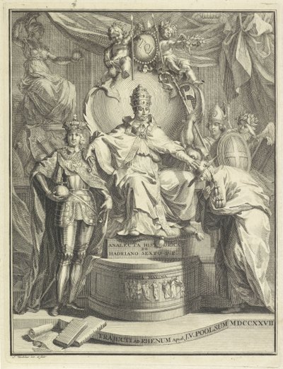 Thronender Papst Adrian VI von Jan Wandelaar