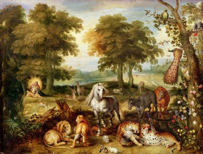 Paradies auf Erden von Jan the Elder Brueghel