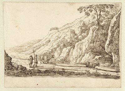 Landschaft mit Hirten und Kühen von Jan van Almeloveen