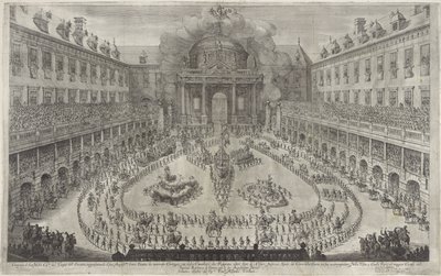 Karussell in der Hofburg in Wien von Jan van Ossenbeeck
