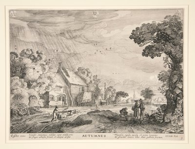 Herbst, aus einer Serie der vier Jahreszeiten von Jan van de Velde II