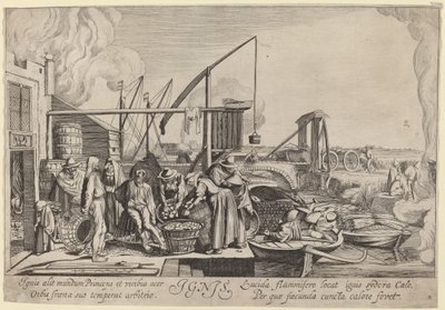 Ignis (Feuer) von Jan van de Velde II, after Willem Buytewech