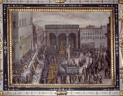 Das Fest der Schmeicheleien in Florenz von Jan van der Straet